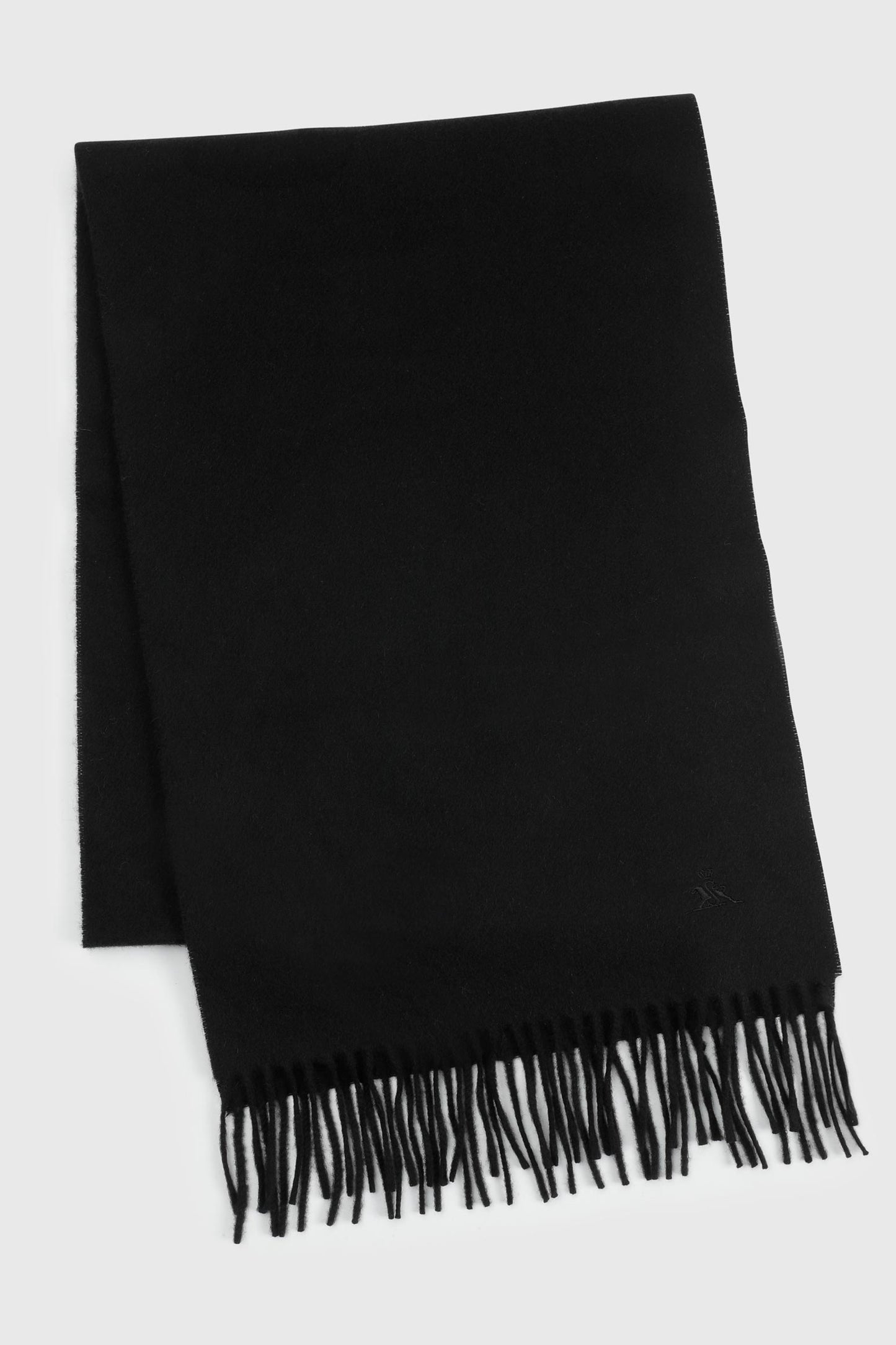 100% Pure Cashmere Scarf Black - View 3