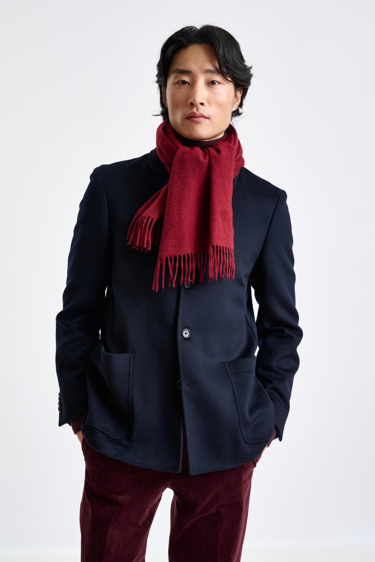 100% Pure Cashmere Scarf Red