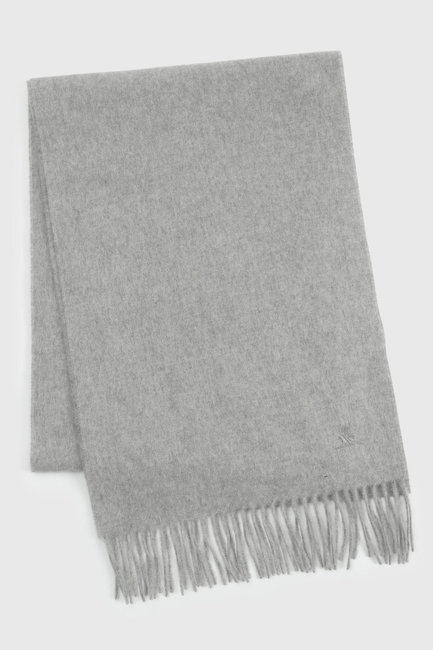 100% Pure Cashmere Scarf Mid Grey - View 4