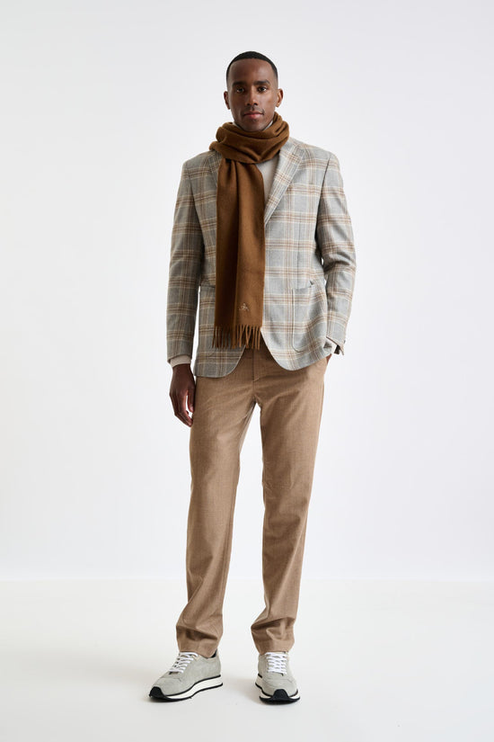 100% Pure Cashmere Scarf Toffee Brown - View 1