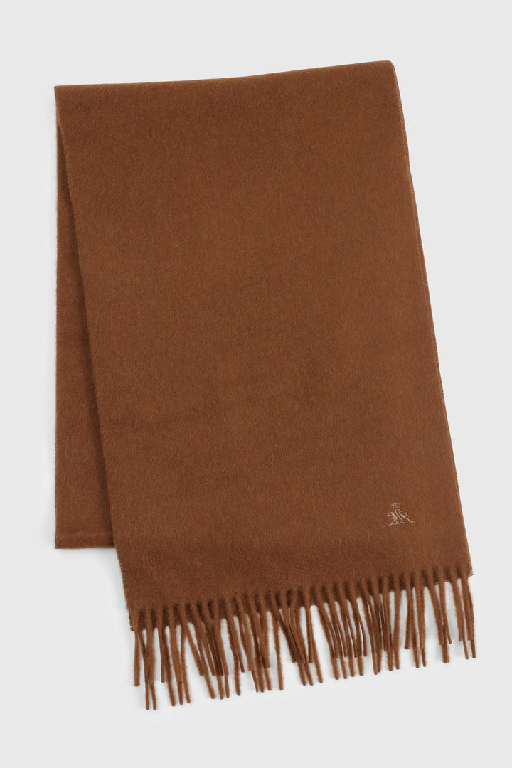 100% Pure Cashmere Scarf Toffee Brown - View 3