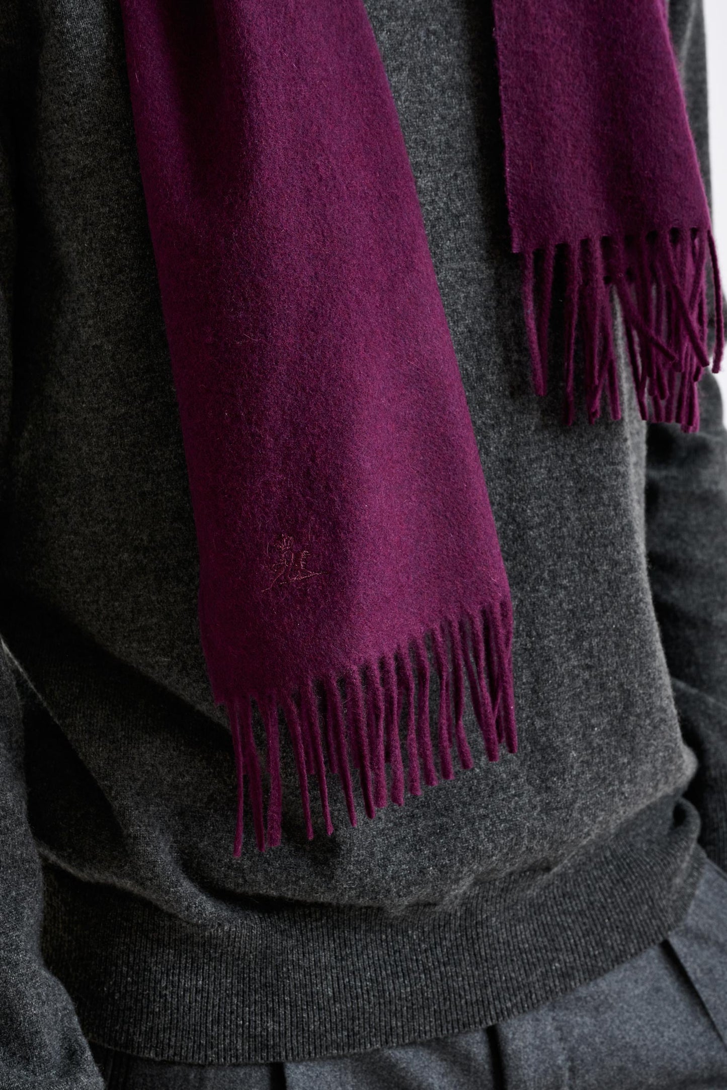 100% Pure Cashmere Scarf Purple