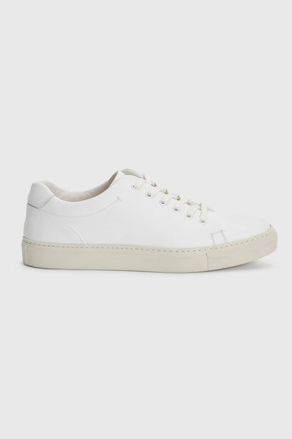 White Suede Calfskin Trainer - Image 3
