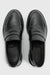 Black Glazed Calfskin Penny Loafer - Image 1