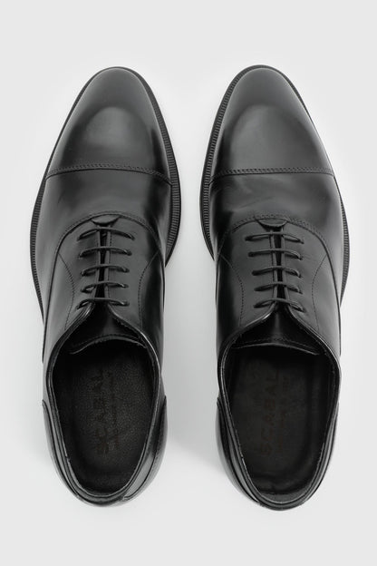 Scabal Black Oxford Light Shoe - Image 1