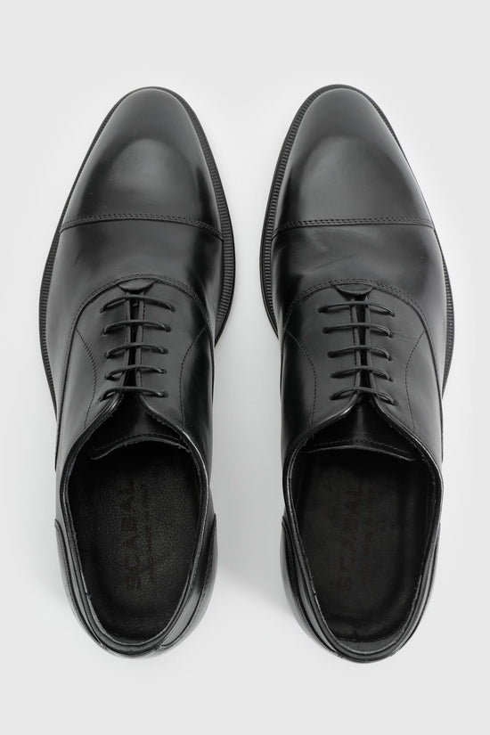 Scabal Black Oxford Light Shoe - Image 1