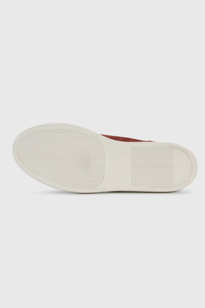 Burgundy Suede Calfskin Trainer - Image 4