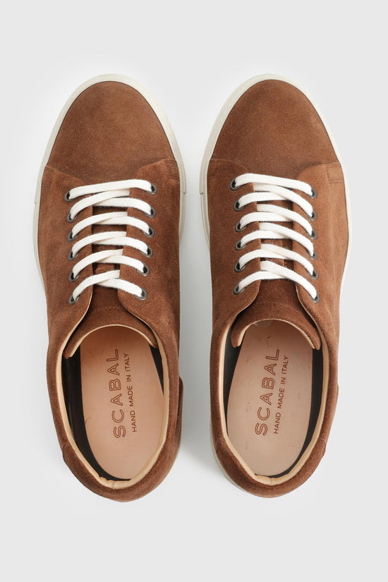 Tobacco Suede Calfskin Trainer - Image 1
