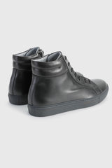 Black Calfskin High Trainer - Image 2