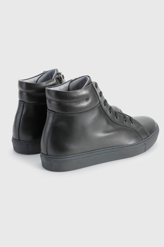 Black Calfskin High Trainer - Image 2