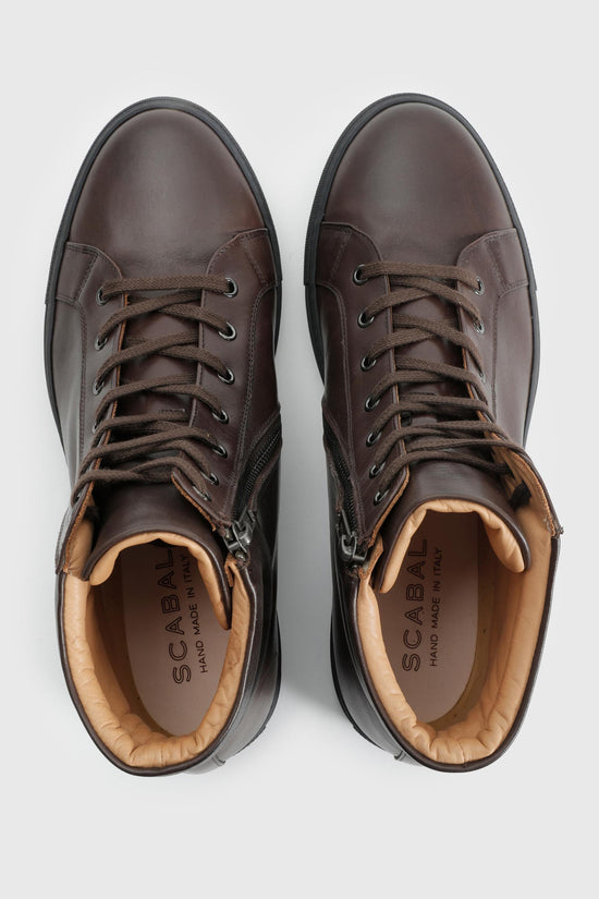Brown Calfskin High Trainer - Image 1