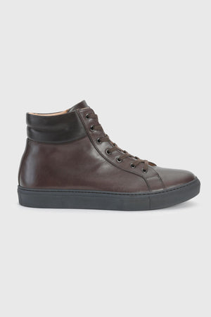 Brown Calfskin High Trainer - Image 3