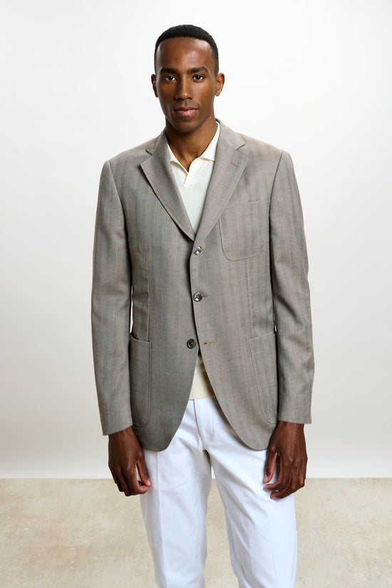 Soho Jacket Rhapsody Herringbone Grey - View 4