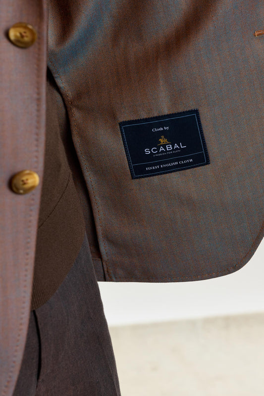 Soho Jacket Rhapsody Herringbone Brown - View 6