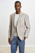 Soho Jacket Mosaic Check Light Beige Blue - View 1