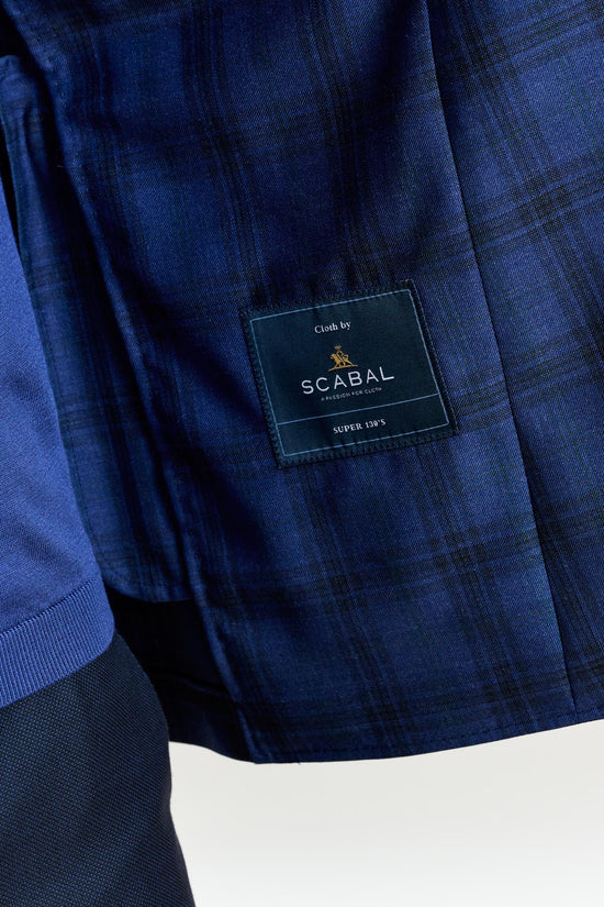 Kenton Jacket Mosaic Check Blue - View 6