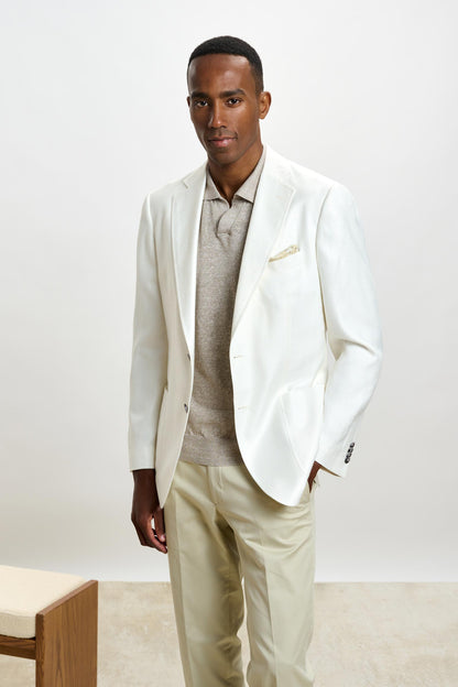 Soho Jacket Taormina Plain Offwhite - View 1