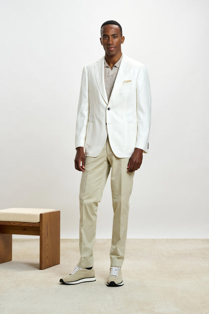 Soho Jacket Taormina Plain Offwhite - View 2