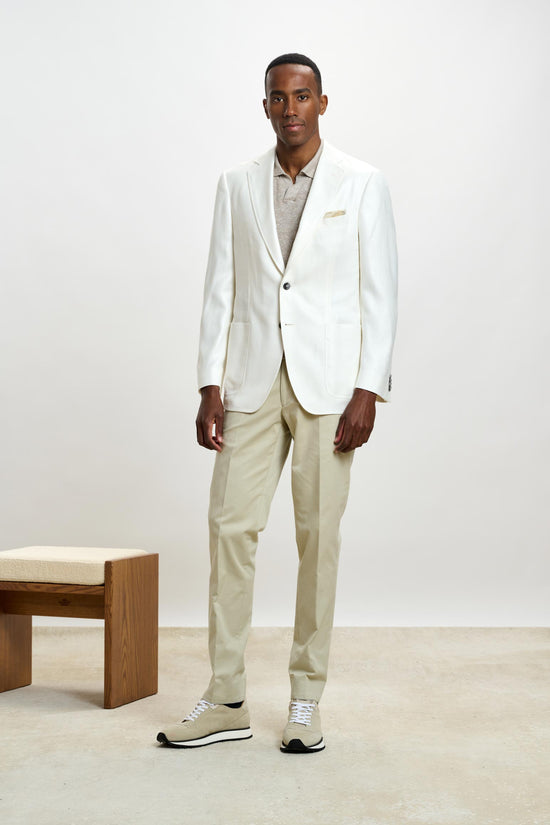 Soho Jacket Taormina Plain Offwhite - View 2