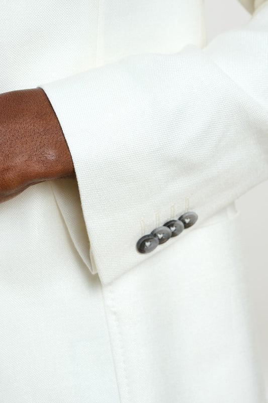 Soho Jacket Taormina Plain Offwhite - View 6