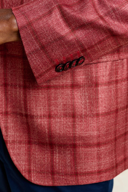 Soho Jacket Taormina Check Red - View 5