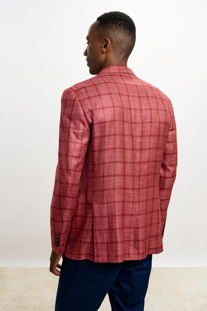 Soho Jacket Taormina Check Red - View 9
