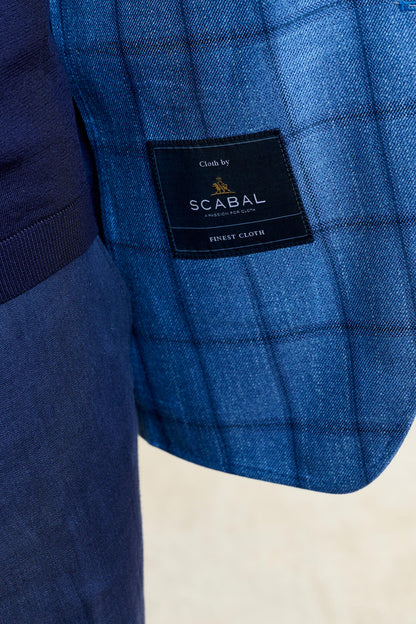 Soho Jacket Taormina Check Light Blue - View 5