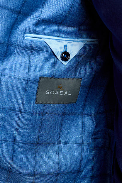 Soho Jacket Taormina Check Light Blue - View 6