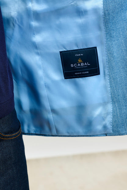 Kenton Jacket Taormina Plain Light Blue - View 8