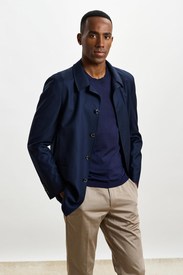 Marineblaue Chelsea-Hemdjacke Eton