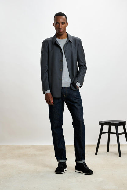 Chelsea Shirt Jacket Eton Grey - View 5