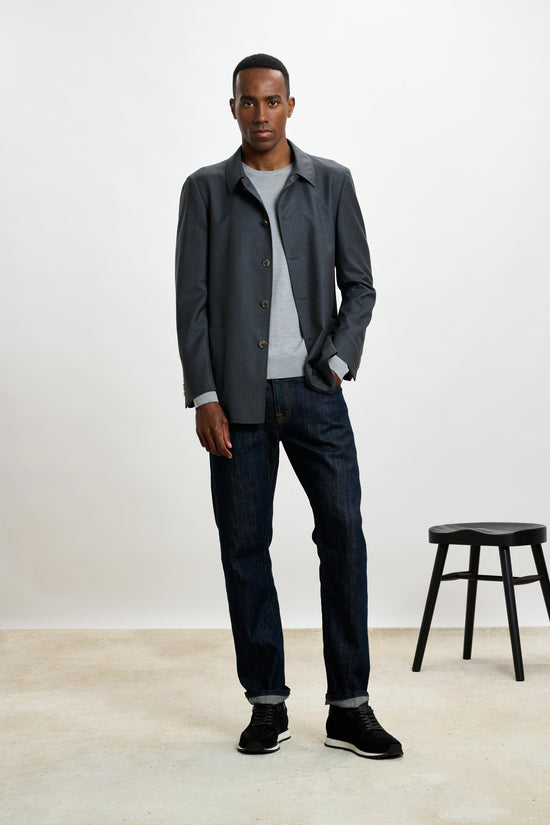 Chelsea Shirt Jacket Eton Grey - View 5