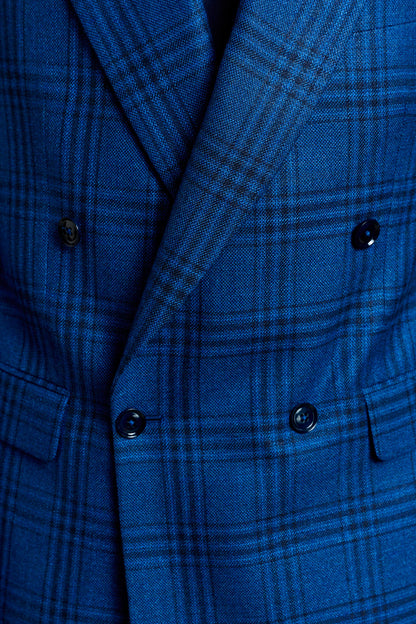 Soho Jacket Taormina Check Strong Blue - View 4