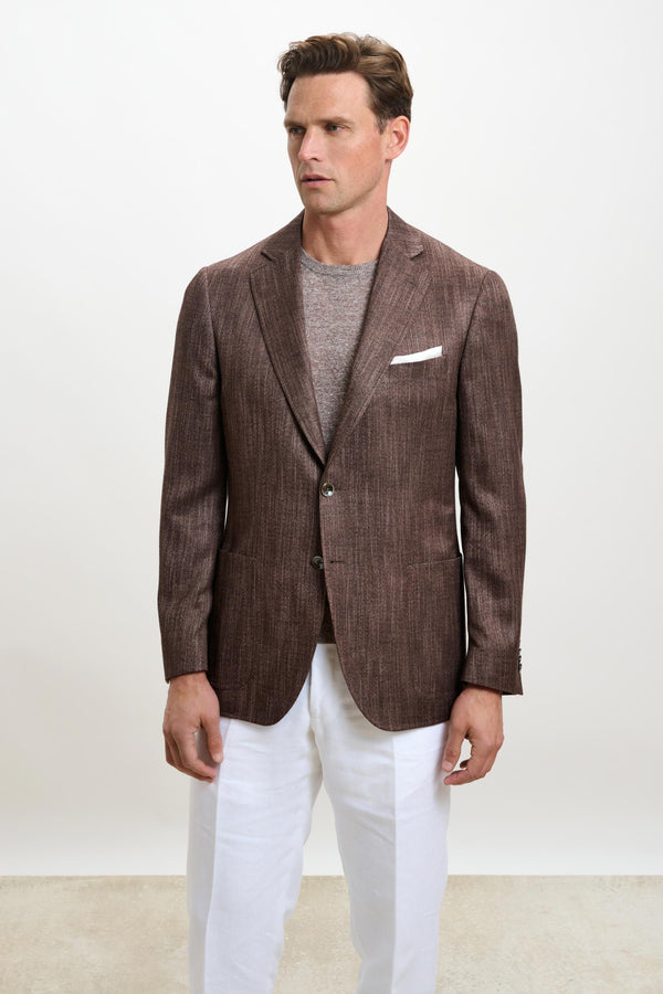 Plain Tobacco Soho Jacket Taormina