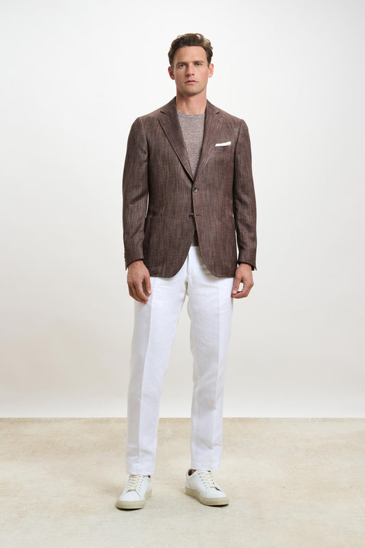 Soho Jacket Taormina Plain Tobacco - View 2