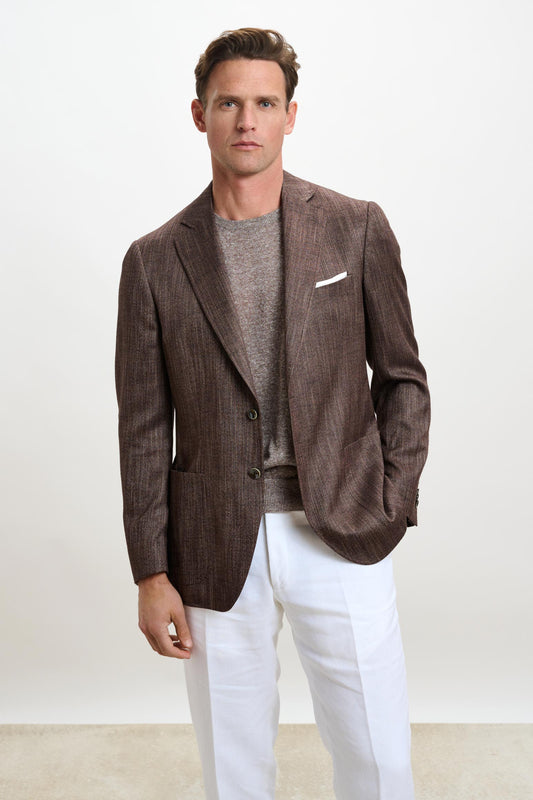 Soho Jacket Taormina Plain Tobacco - View 3