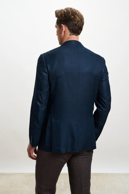 Soho Jacket Taormina Plain Navy - View 6