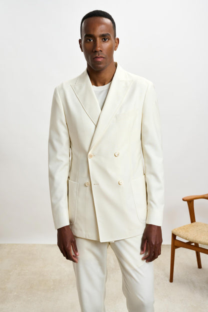 Kenton Jacket Summer Cashmere Offwhite - View 2