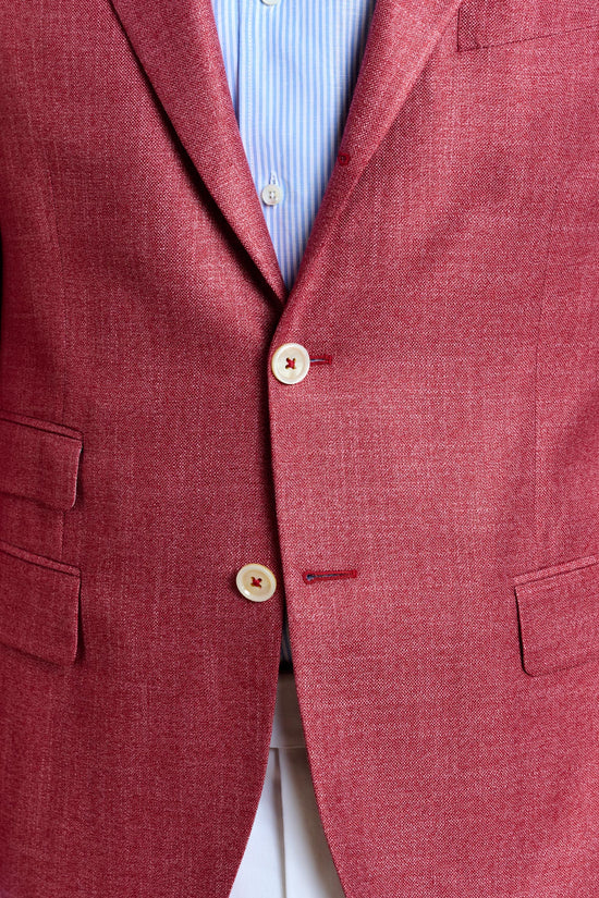 Kenton Jacket Taormina Plain Red - View 4