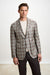 Kenton Jacket Taormina Check Base Grey Brown - View 1