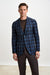 Kenton Jacket Taormina Check Dark Brown Blue - View 1