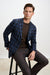 Kenton Jacket Taormina Check Dark Brown Blue - View 6