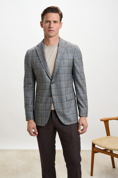 Kenton Jacket Mosaic Dark Grey - View 1