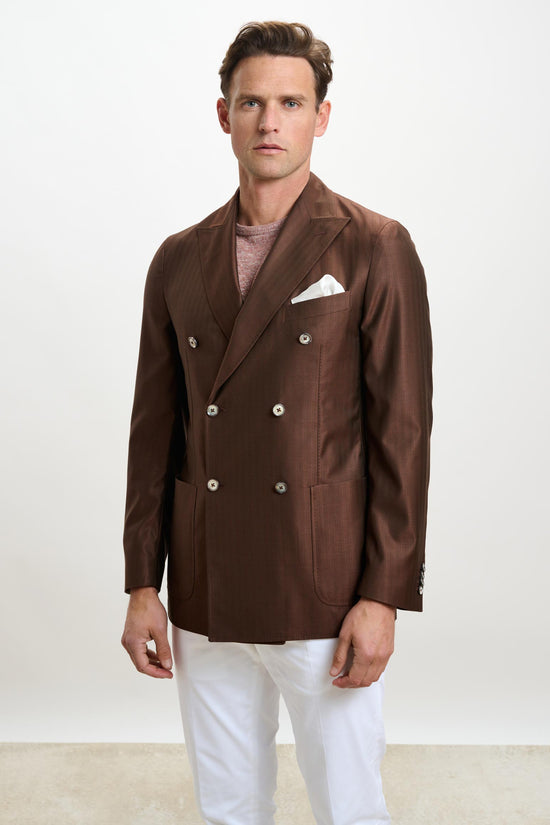 Kenton Jacket Rhapsody Herringbone Tobacco - View 1