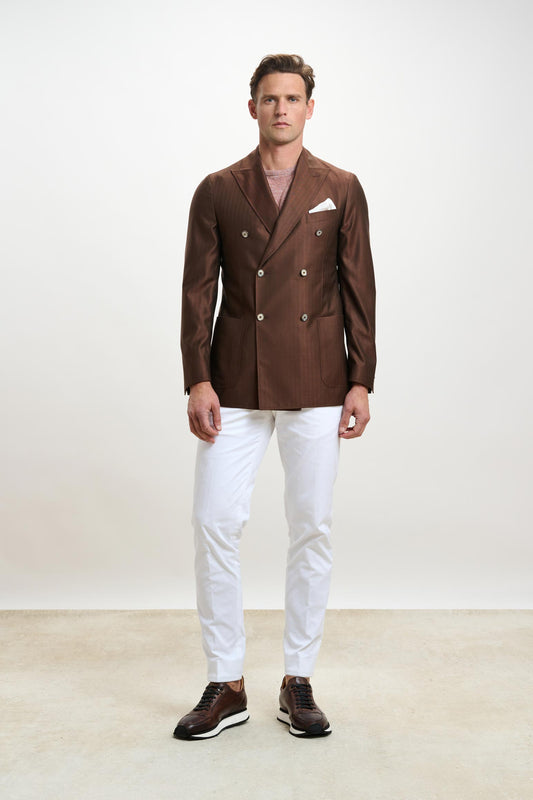 Kenton Jacket Rhapsody Herringbone Tobacco - View 2