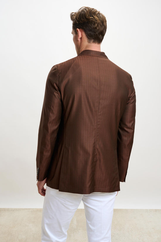 Kenton Jacket Rhapsody Herringbone Tobacco - View 6