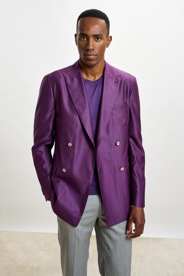 Herringbone Violet Kenton Jacket Rhapsody