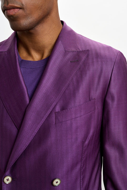 Kenton Jacket Rhapsody Herringbone Violet - View 3