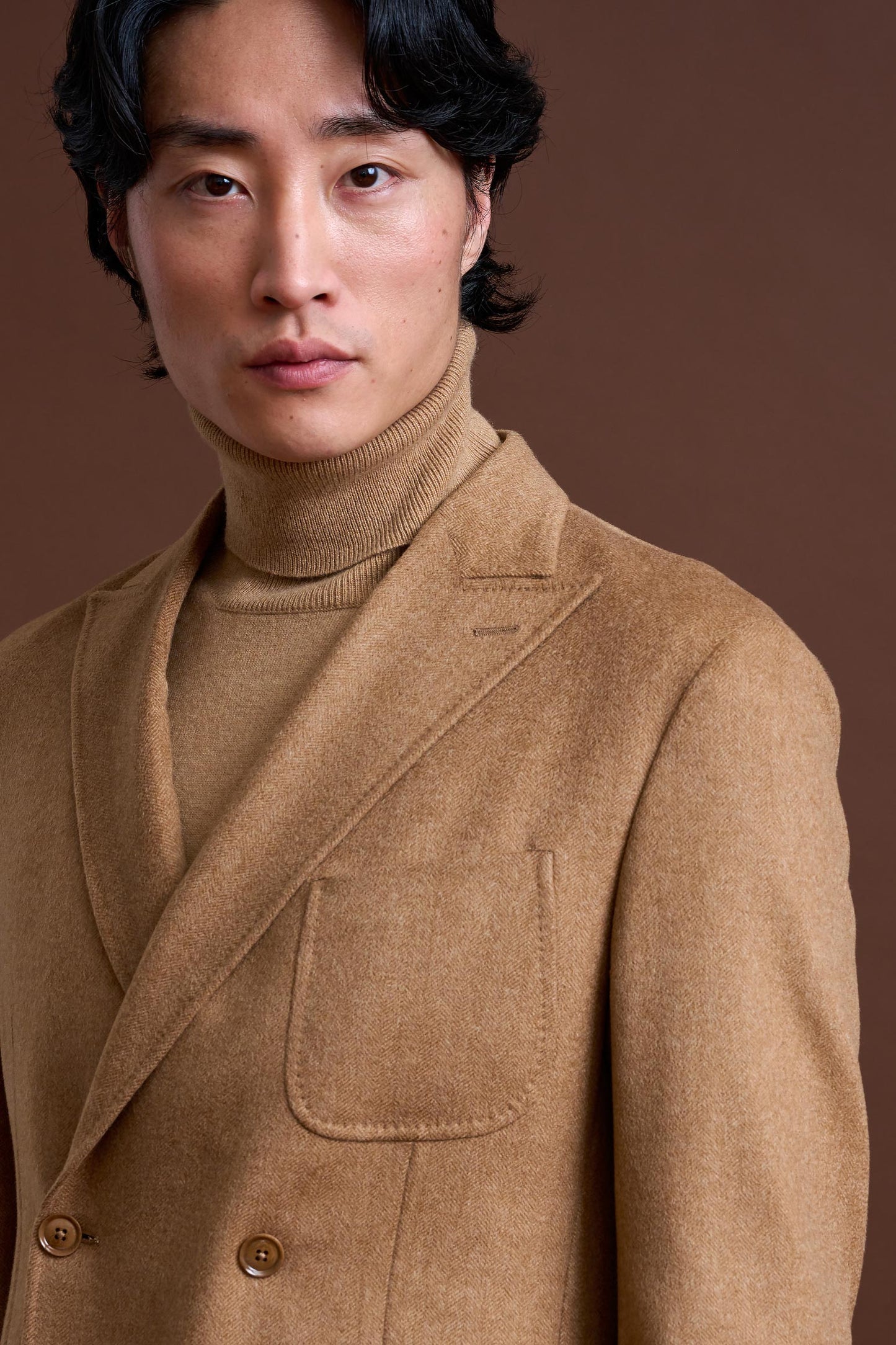 Brown 100% Cashmere Kenton Jacket St Moritz - View 3