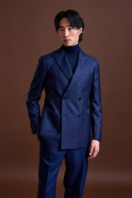 Blue 100% Cashmere Kenton Jacket St Moritz - View 2